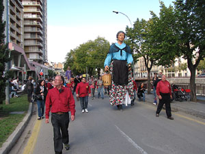 Trobada de gegants: la cercavila
