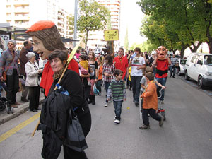 Trobada de gegants: la cercavila