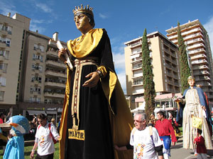 Trobada de gegants: la cercavila