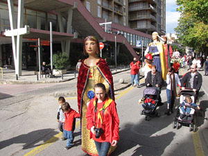 Trobada de gegants: la cercavila