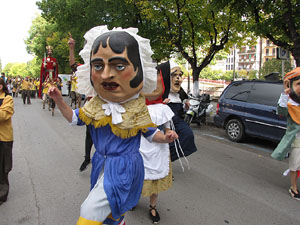 Trobada de gegants: la cercavila