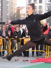 Gimnàstica rítmica. Plaça de la Constitució