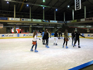 Pista de gel a Fira de Girona