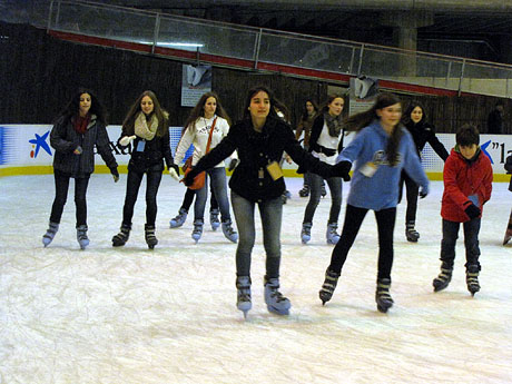 Pista de gel a Fira de Girona