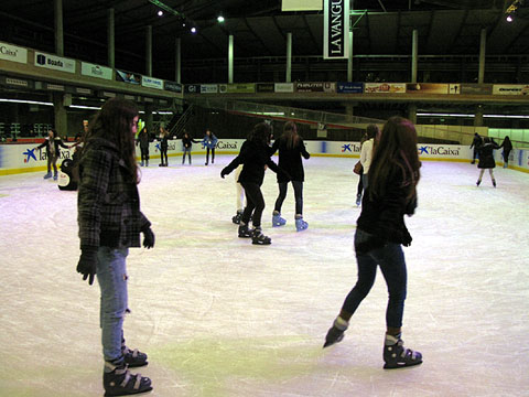 Pista de gel a Fira de Girona