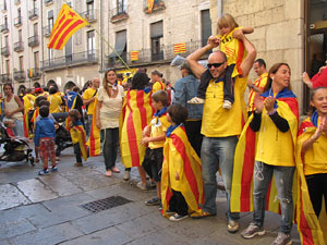 Ambient a Girona i preparaci&oacute; de la Via Catalana