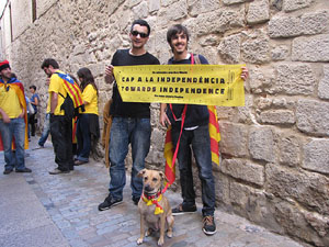 Ambient a Girona i preparaci&oacute; de la Via Catalana