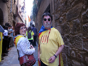 Ambient a Girona i preparaci&oacute; de la Via Catalana