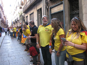 Ambient a Girona i preparaci&oacute; de la Via Catalana