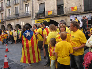 Ambient a Girona i preparaci&oacute; de la Via Catalana