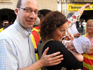 Ambient a Girona i preparaci&oacute; de la Via Catalana