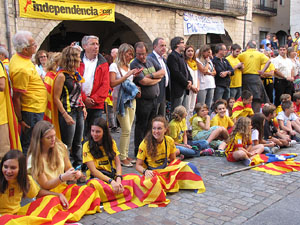 Ambient a Girona i preparaci&oacute; de la Via Catalana