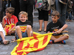 Ambient a Girona i preparaci&oacute; de la Via Catalana