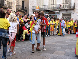 Ambient a Girona i preparaci&oacute; de la Via Catalana