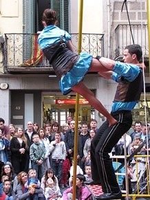 Espectacle de circ a c&agrave;rrec de CIRCO LOS