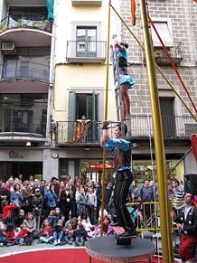 Espectacle de circ a c&agrave;rrec de CIRCO LOS