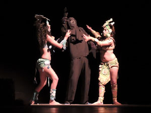 Espectacle Popol Vuh, soplo de vida. Cia. del Centro Cultural Jalil Gibran de Puebla (M&egrave;xic)