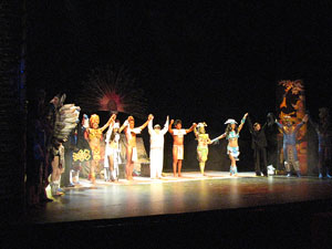 Espectacle Popol Vuh, soplo de vida. Cia. del Centro Cultural Jalil Gibran de Puebla (M&egrave;xic)