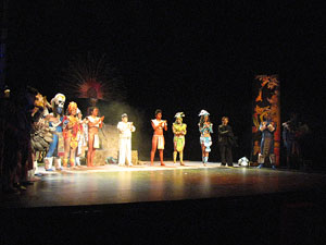 Espectacle Popol Vuh, soplo de vida. Cia. del Centro Cultural Jalil Gibran de Puebla (M&egrave;xic)