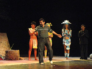 Espectacle Popol Vuh, soplo de vida. Cia. del Centro Cultural Jalil Gibran de Puebla (M&egrave;xic)