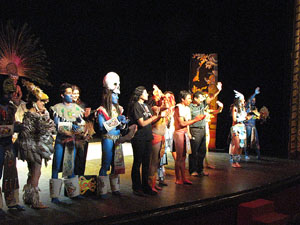 Espectacle Popol Vuh, soplo de vida. Cia. del Centro Cultural Jalil Gibran de Puebla (M&egrave;xic)