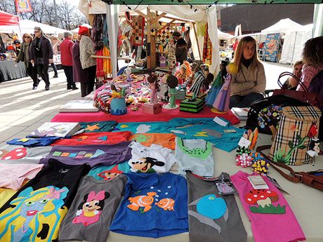 Girona 10 2013. Mercat d'Artesania a la plaça Salvador Espriu