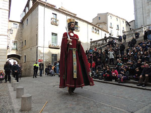 Cercavila de gegants i capgrossos pel Barri Vell