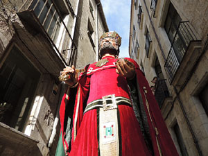 Cercavila de gegants i capgrossos pel Barri Vell