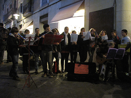 Cantades de Nadales pels carrers de la ciutat