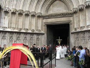 Diumenge de Rams. Benedicció de les palmes