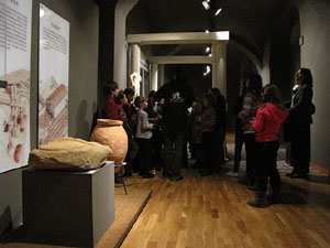 Taller de mosaic romà al Museu d'Història de la Ciutat
