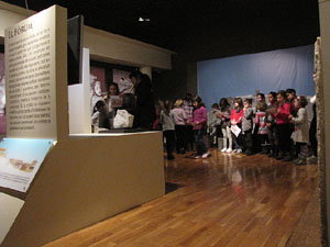 Taller de mosaic romà al Museu d'Història de la Ciutat
