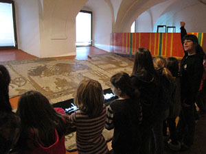 Taller de mosaic romà al Museu d'Història de la Ciutat