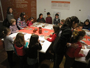 Taller de mosaic romà al Museu d'Història de la Ciutat