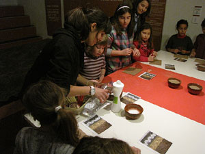 Taller de mosaic romà al Museu d'Història de la Ciutat