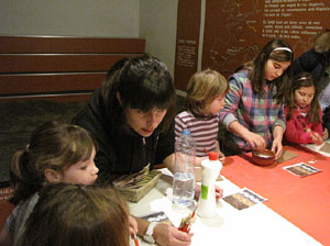 Taller de mosaic romà al Museu d'Història de la Ciutat