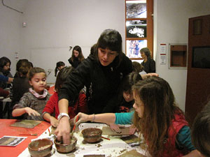 Taller de mosaic romà al Museu d'Història de la Ciutat