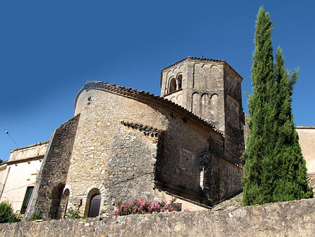 Absis i campanar del monestir de Sant Daniel