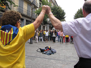Diada Nacional de Catalunya. Sardanes a la Rambla de la Llibertat