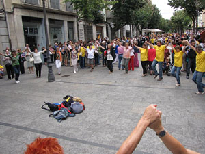 Diada Nacional de Catalunya. Sardanes a la Rambla de la Llibertat