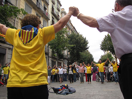 Sardanes a la Rambla de la Llibertat