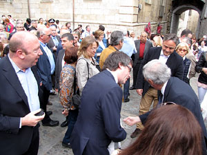 Inauguració a la plaça de la Catedral