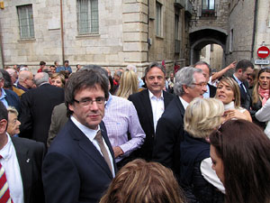 Inauguració a la plaça de la Catedral