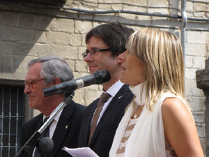 Inauguració a la plaça de la Catedral
