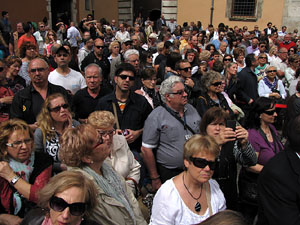 Inauguració a la plaça de la Catedral