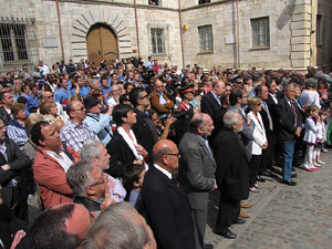 Inauguració a la plaça de la Catedral