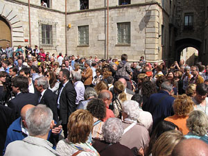 Inauguració a la plaça de la Catedral