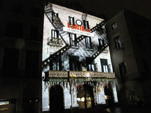 Mapping a la pla&ccedil;a del Vi