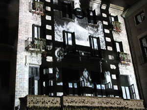 Mapping a la pla&ccedil;a del Vi