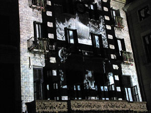 Mapping a la pla&ccedil;a del Vi